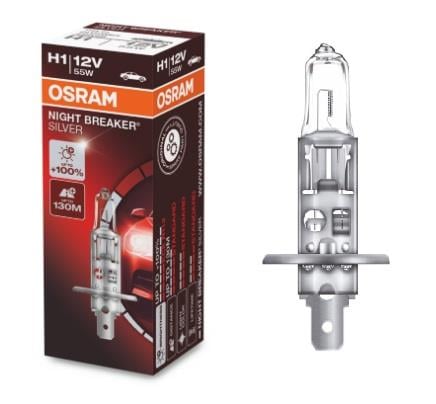 Osram 64150NBS Halogen lamp Osram Night Breaker Silver +100% 12V H1 55W +100% 64150NBS: Buy near me in Poland at 2407.PL - Good price!