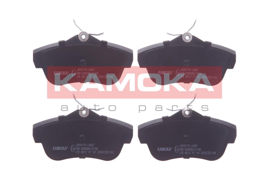 Kamoka JQ101174 Rear disc brake pads, set JQ101174: Buy near me in Poland at 2407.PL - Good price!