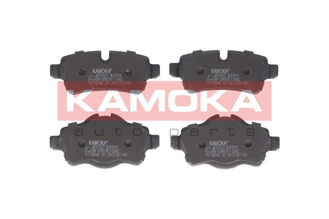 Kamoka JQ101227 Rear disc brake pads, set JQ101227: Buy near me in Poland at 2407.PL - Good price!