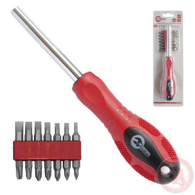 Intertool HT-0415 Screwdriver with bits HT0415: Buy near me in Poland at 2407.PL - Good price!