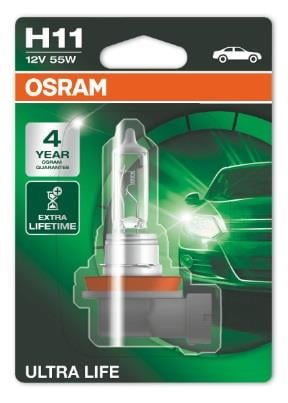 Osram 64211ULT-01B Лампа галогенная Osram Ultra Life 12В H11 55Вт 64211ULT01B: Отличная цена - Купить в Польше на 2407.PL!
