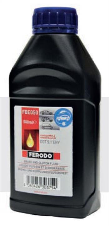 Ferodo FBE050 Тормозная жидкость для электро и гибридных автомобилей DOT 5.1 EHV, 0,5 л FBE050: Отличная цена - Купить в Польше на 2407.PL!