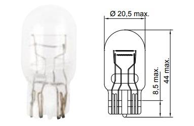 Tesla B62401 Glow bulb W21/5W 12V 21/5W B62401: Buy near me in Poland at 2407.PL - Good price!