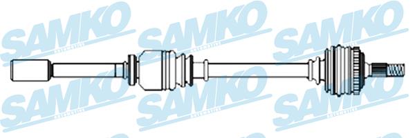 Samko DS52280 Вал привідний DS52280: Приваблива ціна - Купити у Польщі на 2407.PL!