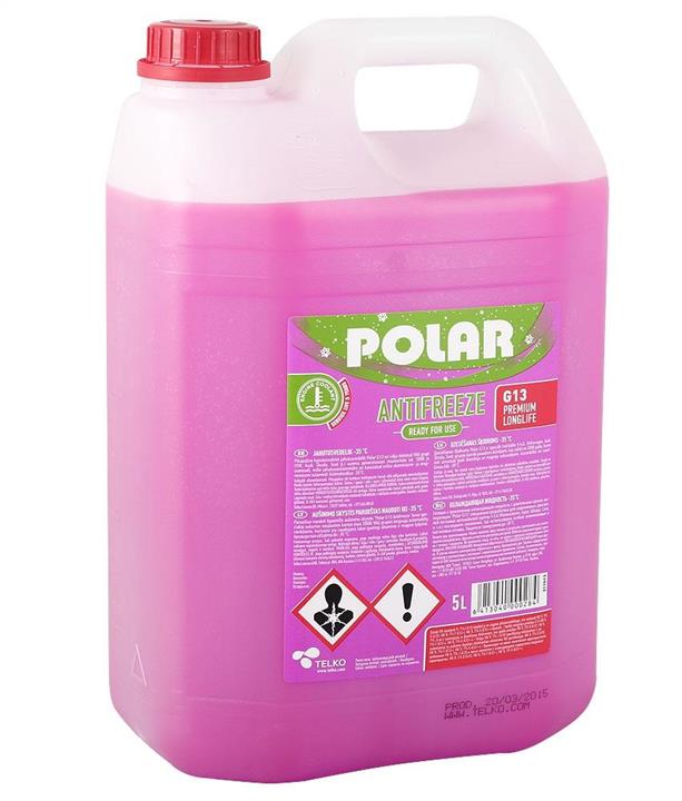 Polar 311013 Antifreeze PREMIUM LONGLIFE G13, -35°C, 5 l 311013: Buy near me in Poland at 2407.PL - Good price!