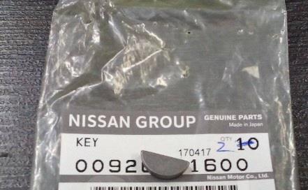 Nissan 00926-51600 Шпонка шкива вала коленчатого 0092651600: Отличная цена - Купить в Польше на 2407.PL!