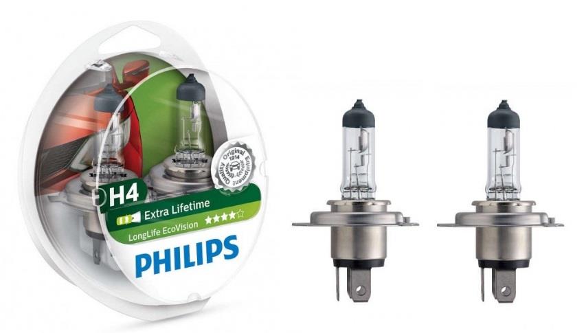 Philips 12342ECOS2 Лампа галогенна Philips Ecovision 12В H4 60/55Вт 12342ECOS2: Приваблива ціна - Купити у Польщі на 2407.PL!