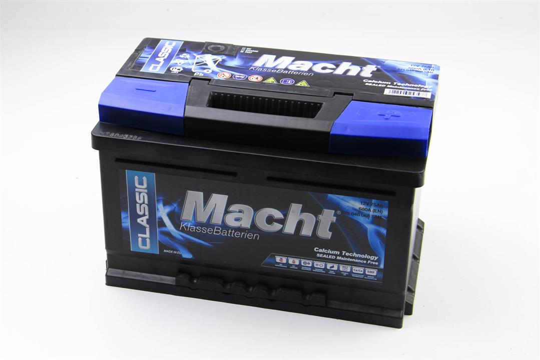 Macht 25347 Battery Macht Classic 12V 75AH 680A(EN) R+ 25347: Buy near me in Poland at 2407.PL - Good price!