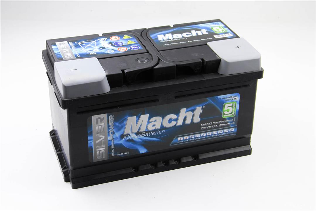 Macht 25876 Battery Macht Silver 12V 85Ah 800A(EN) R+ 25876: Buy near me in Poland at 2407.PL - Good price!
