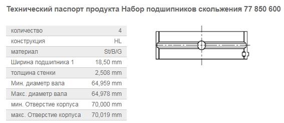 Kolbenschmidt 77850600 Main bearing, set, std 77850600: Buy near me in Poland at 2407.PL - Good price!