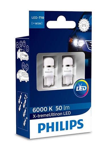 Philips 127996KX2 LED lamp Philips X-TremeUltinon LED T10 12V W2,1x9,5d 127996KX2: Buy near me in Poland at 2407.PL - Good price!