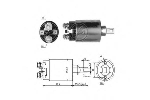Zm 893 Solenoid switch, starter 893: Buy near me at 2407.PL in Poland at an Affordable price!