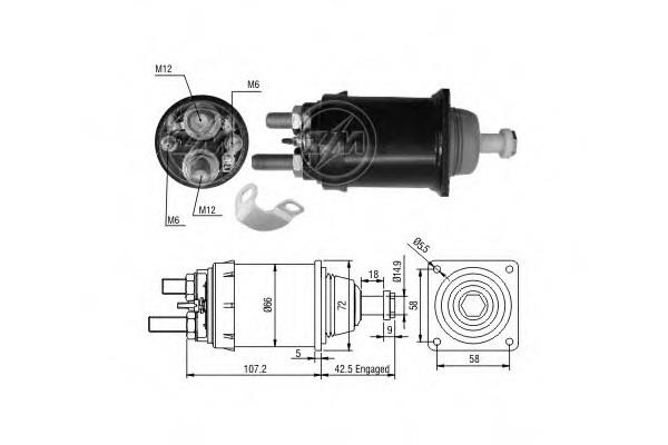 Zm 836 Magnetschalter anlasser 836: Kaufen Sie zu einem guten Preis in Polen bei 2407.PL!