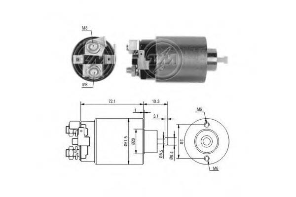 Zm 698 Solenoid switch, starter 698: Buy near me in Poland at 2407.PL - Good price!