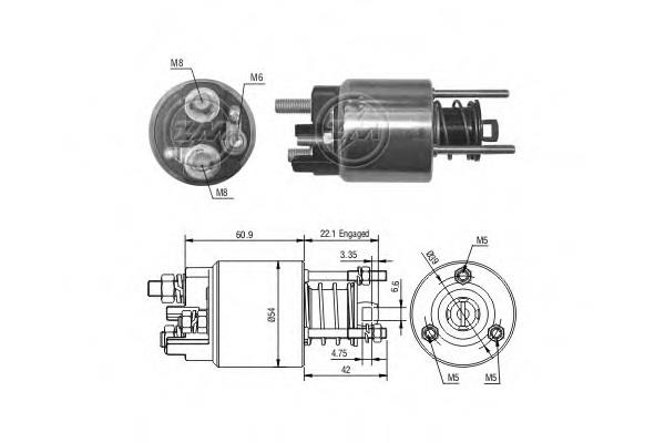 Zm 395 Solenoid switch, starter 395: Buy near me at 2407.PL in Poland at an Affordable price!