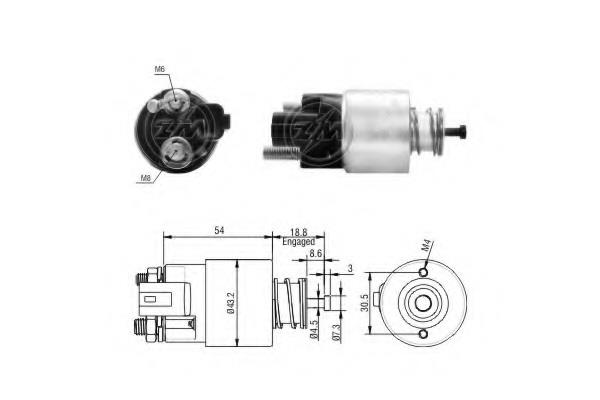 Zm 391 Solenoid switch, starter 391: Buy near me at 2407.PL in Poland at an Affordable price!