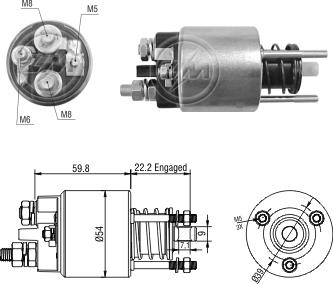 Zm 3-396 Solenoid switch, starter 3396: Buy near me at 2407.PL in Poland at an Affordable price!
