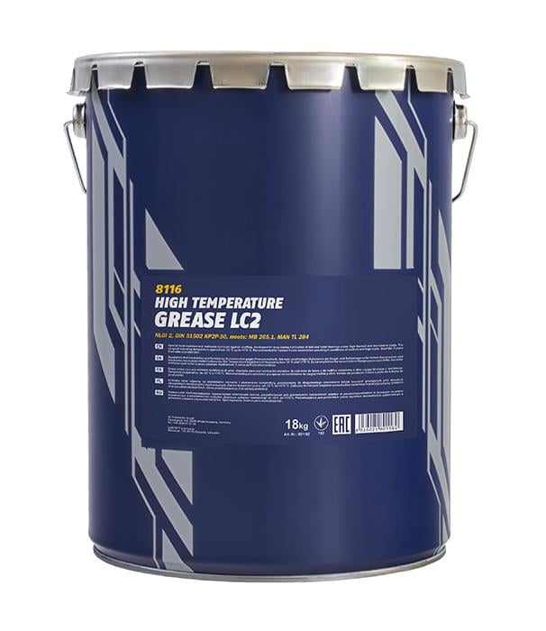Mannol 8116 Grease MANNOL LC-2 High Temperature Grease, 18 kg 8116: Buy near me in Poland at 2407.PL - Good price!