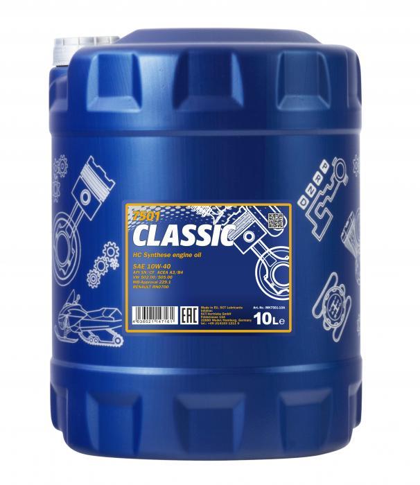 Mannol MN7501-10 Engine oil Mannol 7501 Classic 10W-40, 10L MN750110: Buy near me at 2407.PL in Poland at an Affordable price!