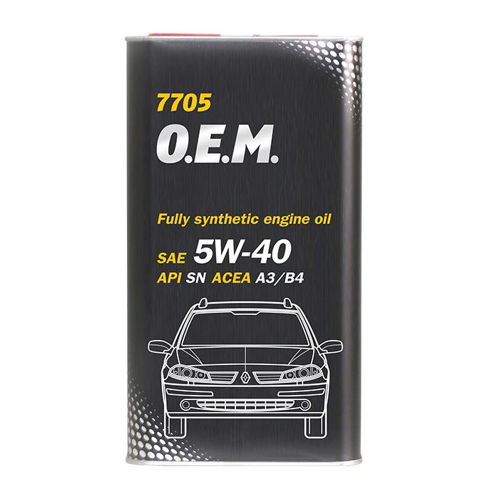 Mannol MN7705-4ME Engine oil Mannol 7705 O.E.M. for Renault Nissan 5W-40, 4L MN77054ME: Buy near me at 2407.PL in Poland at an Affordable price!