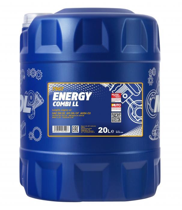 Mannol MN7907-20 Engine oil Mannol 7907 Energy Combi LL 5W-30, 20L MN790720: Buy near me in Poland at 2407.PL - Good price!