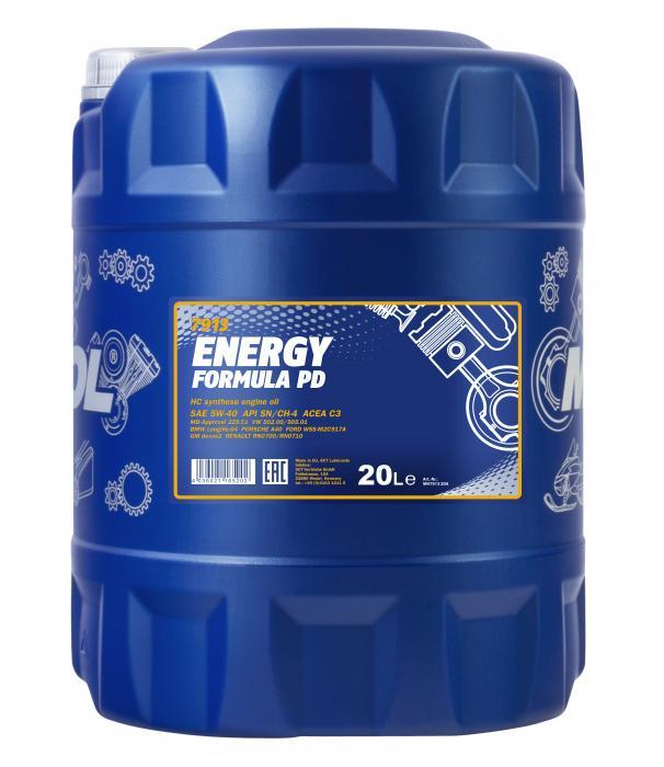 Mannol MN7913-20 Engine oil Mannol 7913 Energy Formula PD 5W-40, 20L MN791320: Buy near me in Poland at 2407.PL - Good price!