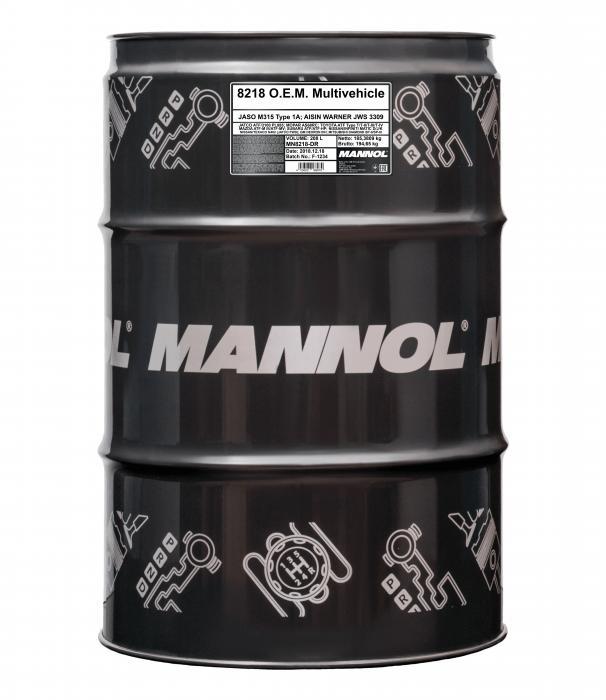 Mannol MN8218-DR Olej przekładniowy Mannol 8218 O.E.M. Multivehicle JWS JASO M315 Type 1A, 208L MN8218DR: Dobra cena w Polsce na 2407.PL - Kup Teraz!