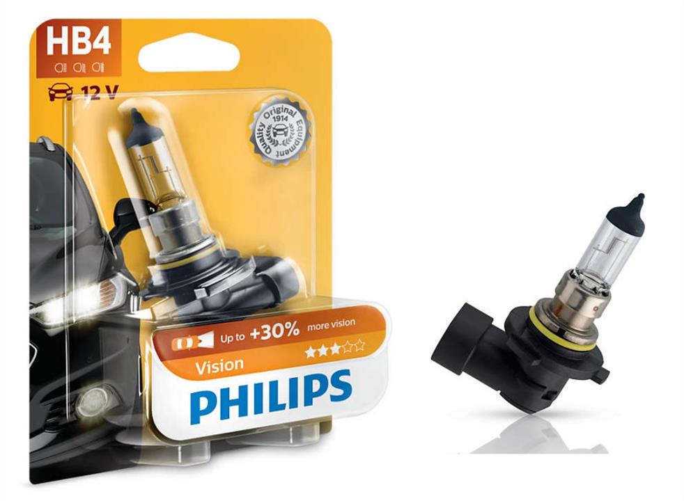 Philips Лампа галогенна Philips Vision +30% 12В HB4 51Вт +30% – ціна 26 PLN