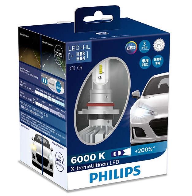 Philips 11005XUX2 Лампи світлодіодні комплект Philips X-TremeUltinon LED +200% HB3/HB4 12V 25W 6000K (2 шт.) 11005XUX2: Приваблива ціна - Купити у Польщі на 2407.PL!