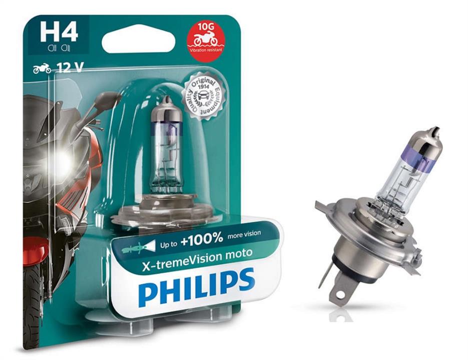 Philips 12342XVBW Halogen lamp Philips X-Tremevision Moto +100% 12V H4 60/55W +100% 12342XVBW: Buy near me in Poland at 2407.PL - Good price!