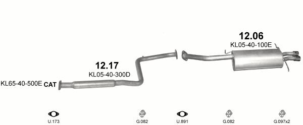 Polmostrow 12.06 Muffler assy 1206: Buy near me in Poland at 2407.PL - Good price!