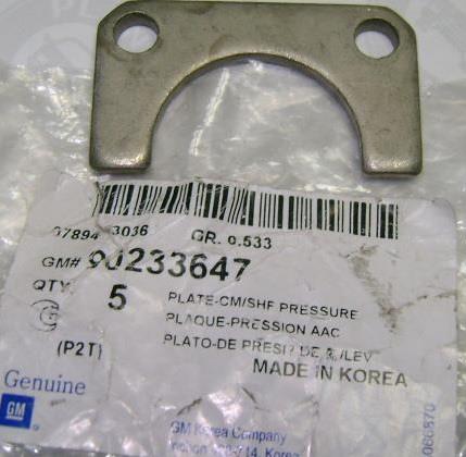 General Motors 90233647 Plate-cm/shf pressure 90233647: Buy near me in Poland at 2407.PL - Good price!