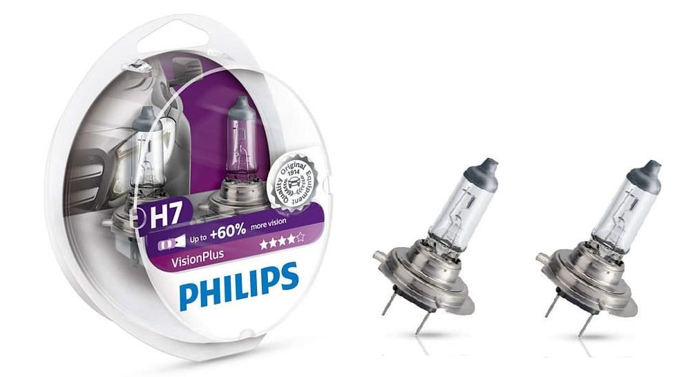Philips Żarówka halogenowa Philips Visionplus +60% 12V H7 55W +60% – cena 56 PLN