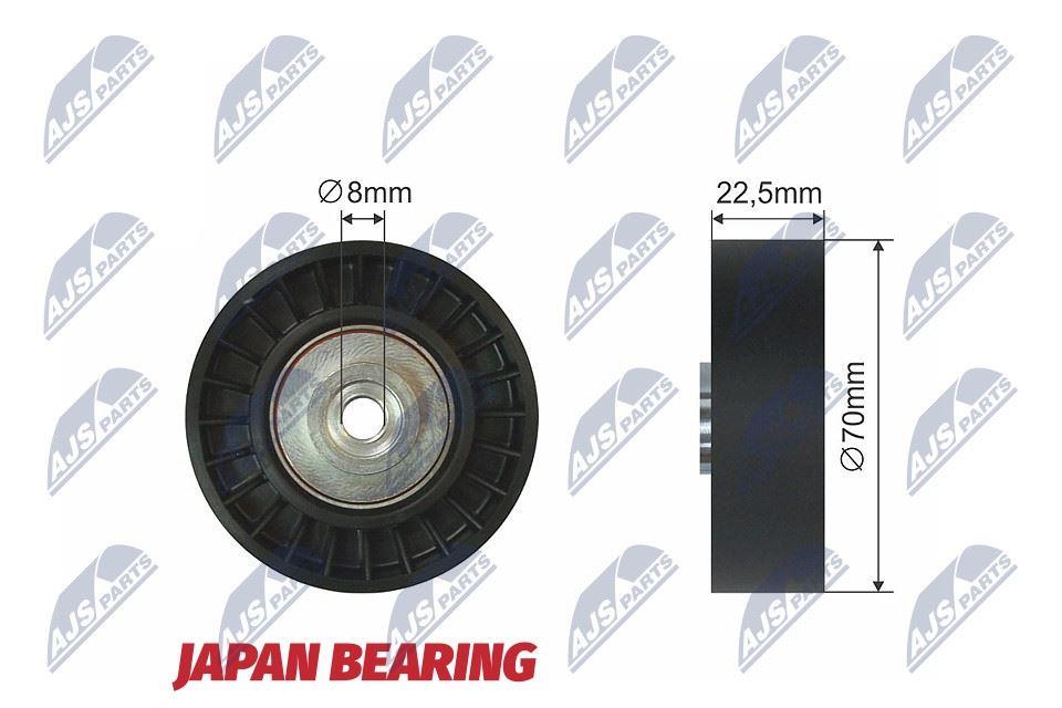 NTY RNK-BM-003 Ролик ремня поликлинового (приводного) RNKBM003: Купить в Польше - Отличная цена на 2407.PL!