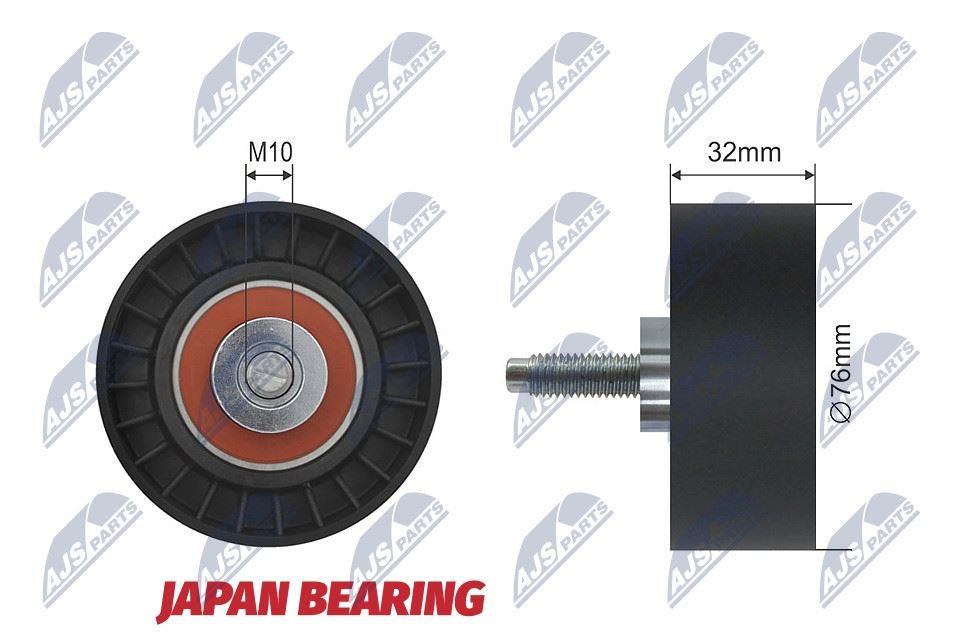 NTY RNK-CH-006 Tensioner pulley, timing belt RNKCH006: Buy near me in Poland at 2407.PL - Good price!
