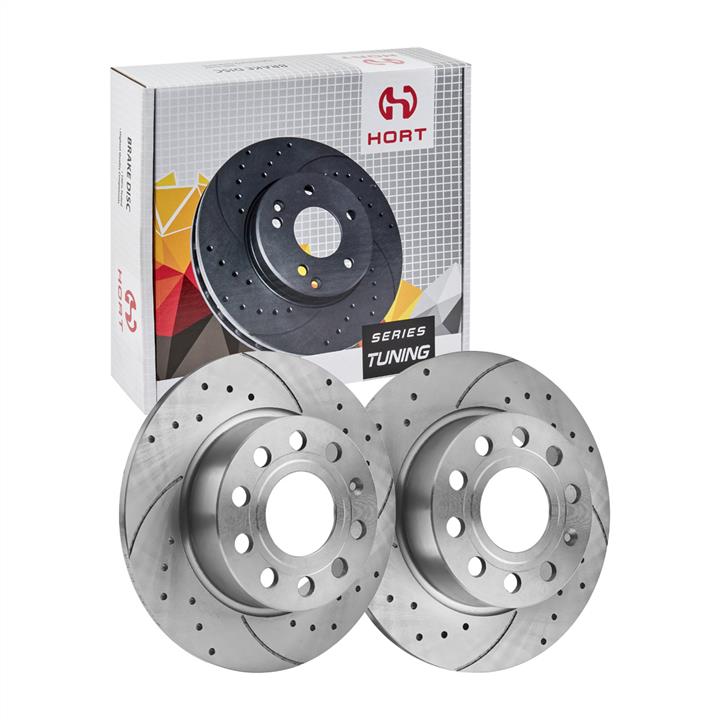 Hort HD8595 Rear brake disc, non-ventilated HD8595: Buy near me in Poland at 2407.PL - Good price!