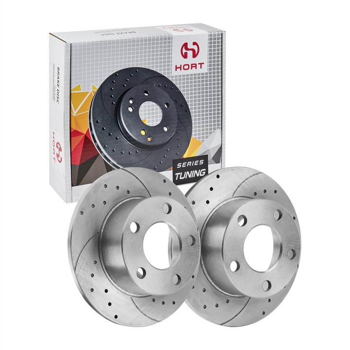 Hort HD8592 Rear brake disc, non-ventilated HD8592: Buy near me in Poland at 2407.PL - Good price!