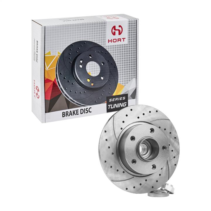 Hort HD8577L Rear brake disc, non-ventilated HD8577L: Buy near me in Poland at 2407.PL - Good price!