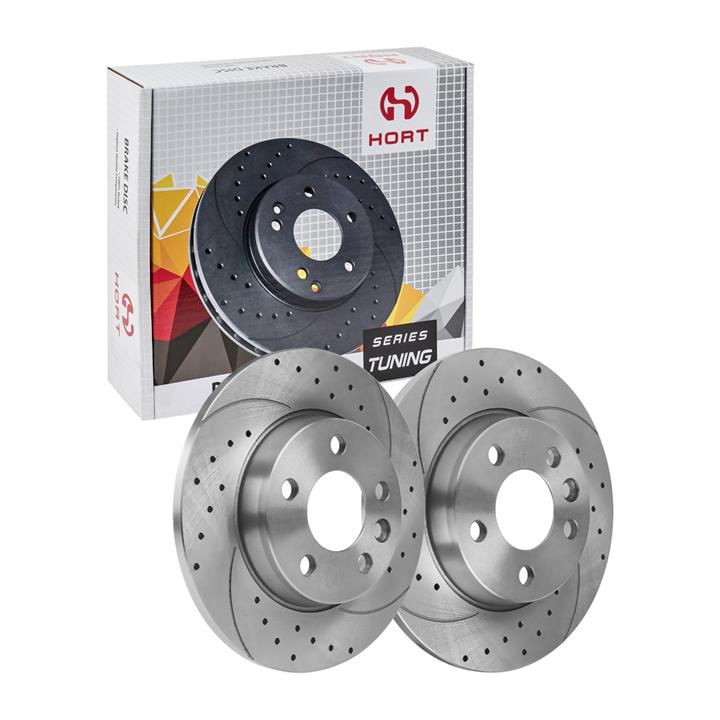 Hort HD8573 Rear brake disc, non-ventilated HD8573: Buy near me at 2407.PL in Poland at an Affordable price!