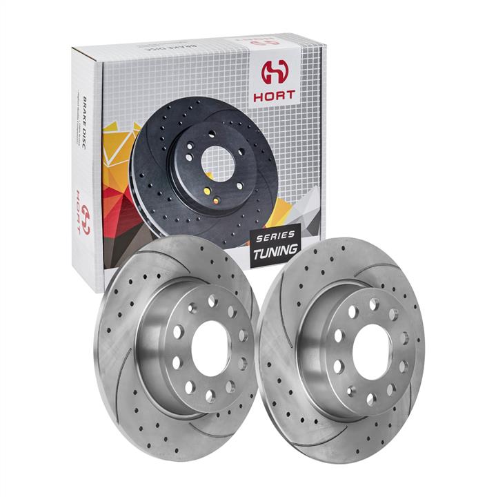 Hort HD8545 Rear brake disc, non-ventilated HD8545: Buy near me in Poland at 2407.PL - Good price!