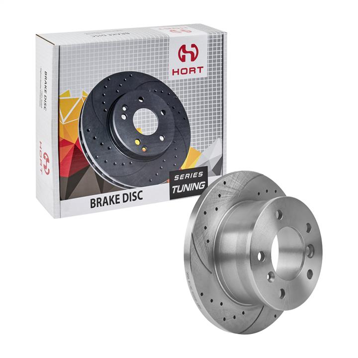 Hort HD8528R Rear brake disc, non-ventilated HD8528R: Buy near me in Poland at 2407.PL - Good price!
