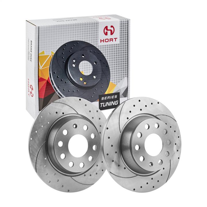 Hort HD8522 Rear brake disc, non-ventilated HD8522: Buy near me in Poland at 2407.PL - Good price!