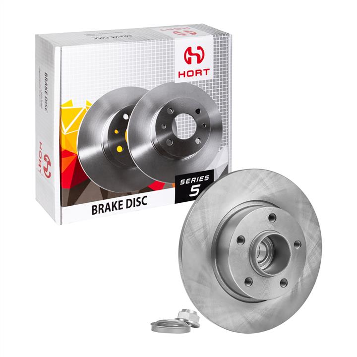 Hort HD8277 Rear brake disc, non-ventilated HD8277: Buy near me in Poland at 2407.PL - Good price!