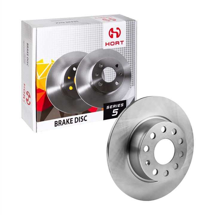 Hort HD8245 Rear brake disc, non-ventilated HD8245: Buy near me in Poland at 2407.PL - Good price!