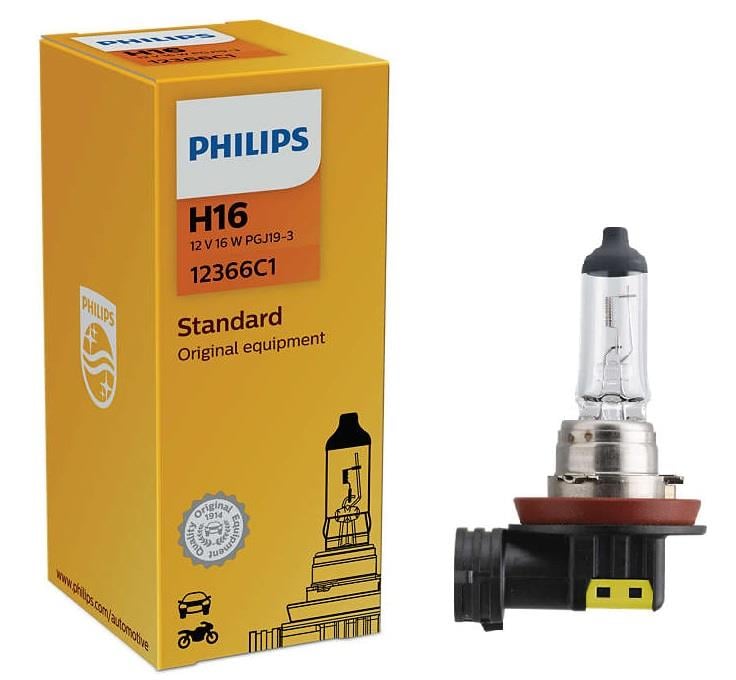 Philips 12366C1 Halogen lamp Philips Standard 12V H16 19W 12366C1: Buy near me in Poland at 2407.PL - Good price!