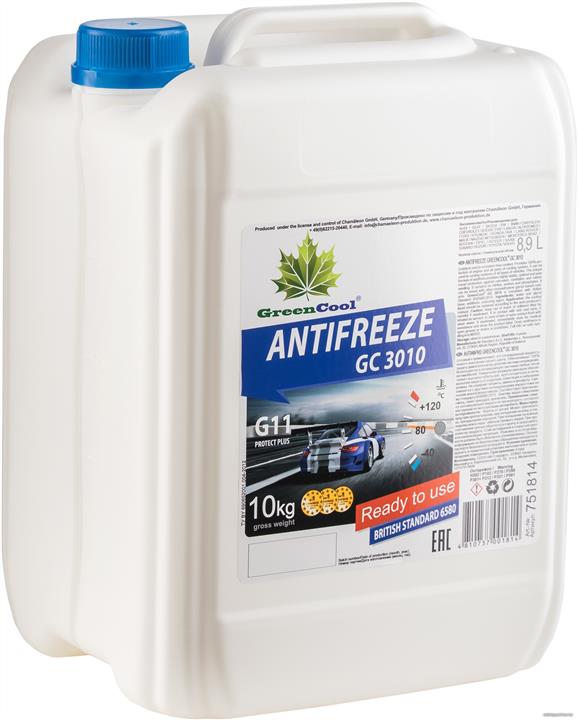 GreenCool 751814 Antifreeze G11, blue, -40°C, 10 l 751814: Buy near me in Poland at 2407.PL - Good price!