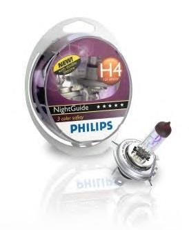 Philips 12342NGDLS2 Лампа галогенна Philips Nightguide Doublelife 12В H4 60/55Вт 12342NGDLS2: Приваблива ціна - Купити у Польщі на 2407.PL!