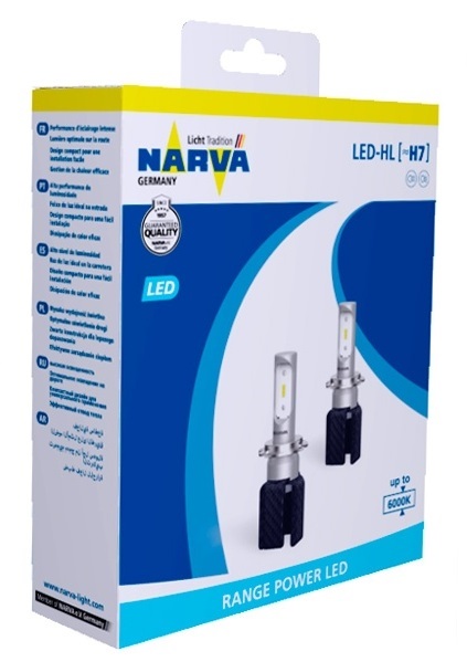 Narva 180053000 Лампы светодиодные комплект Narva Range Power LED H7 12V 15,8W 6000K (2 шт.) 180053000: Отличная цена - Купить в Польше на 2407.PL!