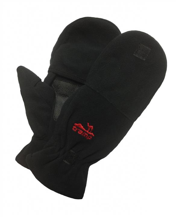 Men&#39;s Fleece mittens black, L&#x2F;XL Tramp TRCA-006-L&#x2F;XL