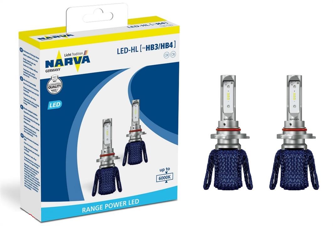 Narva 180143000 LED bulbs kit Narva Range Power LED HB3/4 12V 16W 6000K (2 pc.) 180143000: Buy near me in Poland at 2407.PL - Good price!